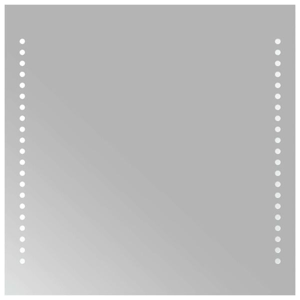 vidaXL Espelho de casa de banho com luzes LED 40x40 cm