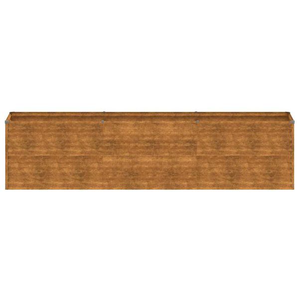 vidaXL Canteiro elevado de jardim 291x50x69 cm A&ccedil;o Corten