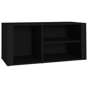 vidaXL Sapateira 100x35x45 cm derivados de madeira preto