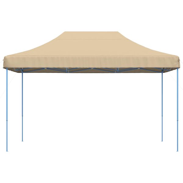 vidaXL Tenda para festas pop-up dobr&aacute;vel 440x292x315 cm bege