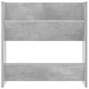 vidaXL Sapateiras de parede 2 pcs 60x18x60 cm contrapl. cinza cimento