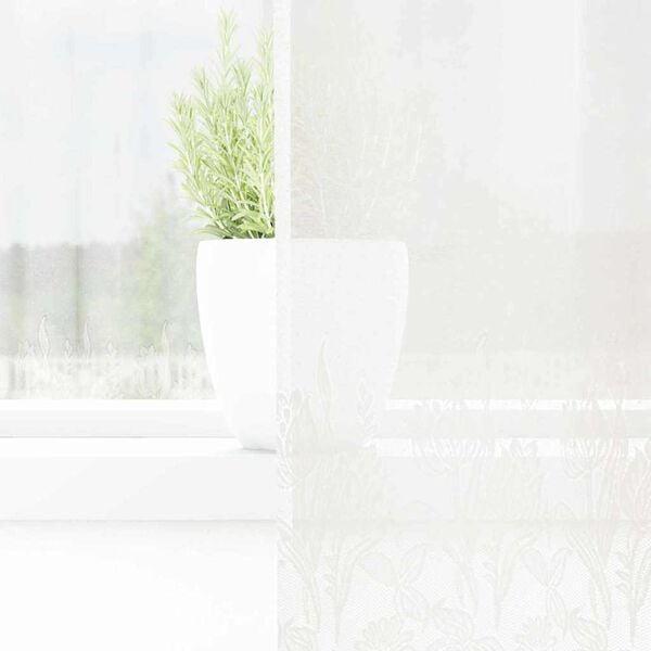 vidaXL Cortina de Renda com cortinas Branco 220 x 300 cm Poli&eacute;ster