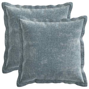 vidaXL Capa almofada 2 unid. HOUTEN Azul-Claro 30 x 30 cm