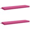 vidaXL Almofadas para Banco SOEST 2 unid. 100% Poli&eacute;ster Rosa