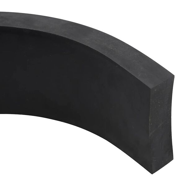 vidaXL Borda de borracha para limpa-neves 180x10x2 cm preto