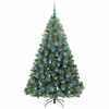 vidaXL &Aacute;rvore de Natal Artificial com 300 LEDs Verde 180 cm PE e PVC