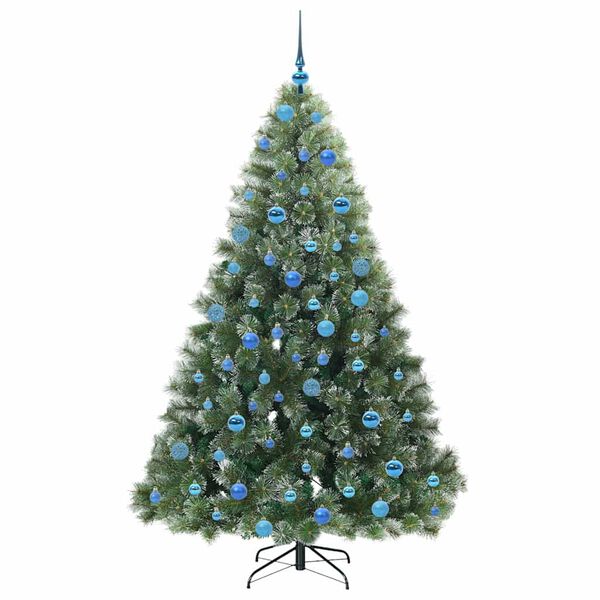 vidaXL &Aacute;rvore de Natal Artificial com 300 LEDs Verde 180 cm PE e PVC