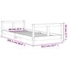 vidaXL Estrutura de cama infantil 80x200 cm madeira de pinho maci&ccedil;a