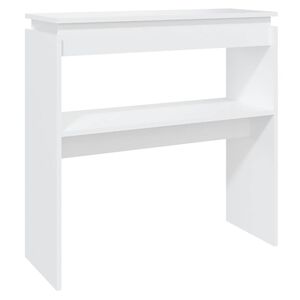 vidaXL Mesa consola 80x30x80 cm derivados de madeira branco