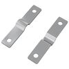 vidaXL Placa de Impacto 2 unid. Prateado 50 x 10 x 1,2 mm Ferro