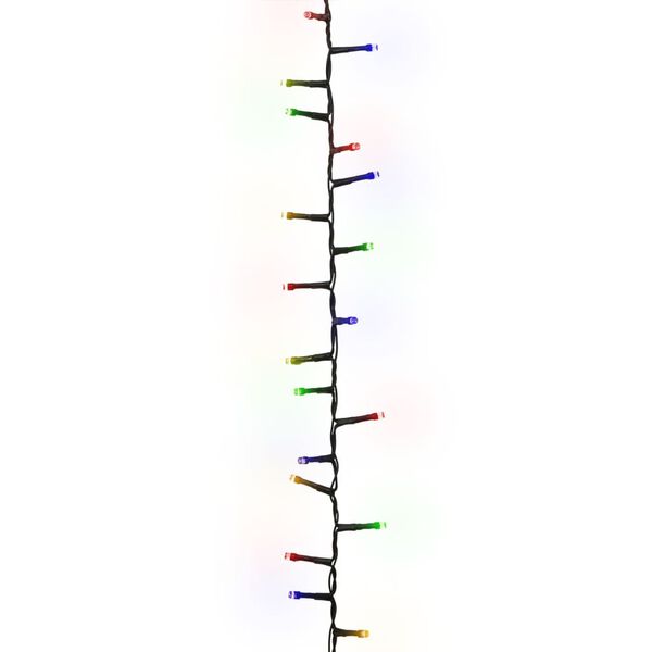 vidaXL Cord&atilde;o de luzes compacto 3000 luzes LED 65 m PVC multicolorido