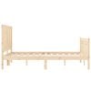 vidaXL Cama sem colchão 140x190 cm madeira de pinho maciça