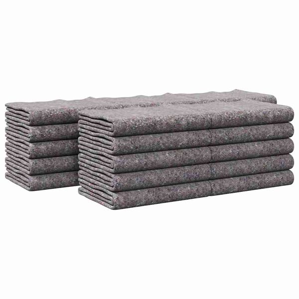 vidaXL Cobertores para Mudan&ccedil;as 25 pcs Cinzeto 150 x 200 cm tecido