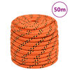 vidaXL Corda de barco 18 mm 50 m polipropileno laranja