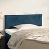 vidaXL Cabeceira de cama veludo 90x5x78/88 cm azul-escuro