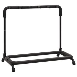 vidaXL Suporte dobr&aacute;vel para guitarras 5 sec&ccedil;&otilde;es 74x41x66 cm a&ccedil;o preto