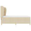 vidaXL Cama Box Springs com Colch&atilde;o Cinza Escuro 90x190 cm Creme