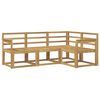 vidaXL Conjunto de Sof&aacute;s para Exterior 4 unid. Branco