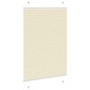 vidaXL Creme Plissada Cega 100x150 cm Largura Tecido 99,4 cm Poli&eacute;ster