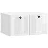 vidaXL Gabinete de TV de Parede Branco Brilhante 59,5 x 41 x 30 cm