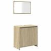vidaXL 2 pcs conj. m&oacute;veis casa banho derivados madeira carvalho sonoma
