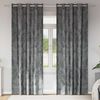 vidaXL Cortinas de Veludo 2 pcs Cinzeto 245 x 140 cm Veludo
