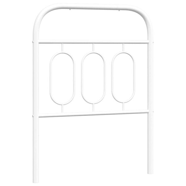 vidaXL Cabeceira de substitui&ccedil;&atilde;o 75 cm metal branco