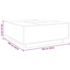 vidaXL Mesa de centro luzes LED Infinity 100x100x40 cm branco