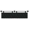 vidaXL Cabeceira Suspensa Preto 170 x 55 x 7 cm tecido