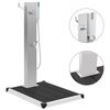 vidaXL Chuveiro para exterior com base WPC a&ccedil;o inoxid&aacute;vel