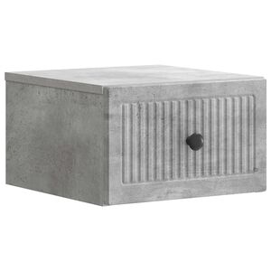 vidaXL Gabinete de Canto Montado na Parede Cinzento Cimento