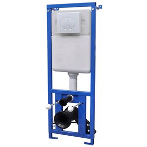 vidaXL Autoclismo Embutido para Sanita Suspensa 11 L 41x14x(110-125) cm