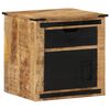 vidaXL Mesa de cabeceira 45x40x45 cm madeira de mangueira maci&ccedil;a
