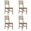 vidaXL Cadeiras de jantar 4 pcs madeira de ac&aacute;cia maci&ccedil;a