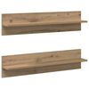 vidaXL Prateleira de Parede Montagem na parede 2 pcs 80 x 11,5 x 18 cm
