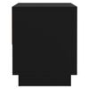 vidaXL Mesa de cabeceira 45x34x44 cm contraplacado preto