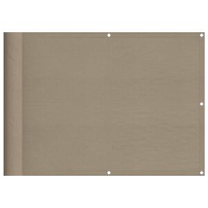 vidaXL Tela varanda 75x700 cm 100% poli&eacute;ster oxford cinza-acastanhado