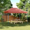 vidaXL Tenda para festas pop-up dobrável 440x292x315 cm terracotta