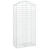 vidaXL Cesto gabi&atilde;o arqueado 100x50x200/220 cm ferro galvanizado