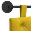 vidaXL Cabeceira Suspensa Amarelo 110 x 55 x 7 cm Veludo