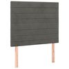vidaXL Cabeceira Cinza Escuro 90x5x118/128 cm Veludo