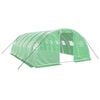 vidaXL Estufa com estrutura de a&ccedil;o 24 m&sup2; 6x4x2 m verde