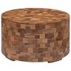 vidaXL Mesa de centro 60x60x35cm madeira de teca maci&ccedil;a
