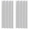 vidaXL Cortina de Voile 2 pcs Cinzento-claro 225 x 140 cm Poli&eacute;ster