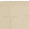 vidaXL 4 pcs conjunto de sof&aacute;s com almofadas tecido cor creme