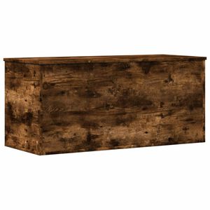 vidaXL Caixa de arruma&ccedil;&atilde;o 100x42x46 cm deriv. madeira carvalho fumado