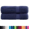 vidaXL Toalhas banho premium SOLUND 2pcs 70x140cm 600gsm azul-marinho