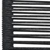 vidaXL 7 pcs conjunto de jantar p/ jardim corda de algod&atilde;o e a&ccedil;o preto