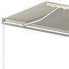 vidaXL Toldo retr&aacute;til manual 450x300 cm cor creme
