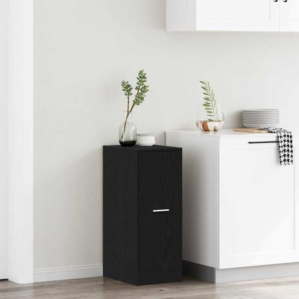 vidaXL Arm&aacute;rio de Farm&aacute;cia Carvalho preto 40 x 41 x 77.5 cm